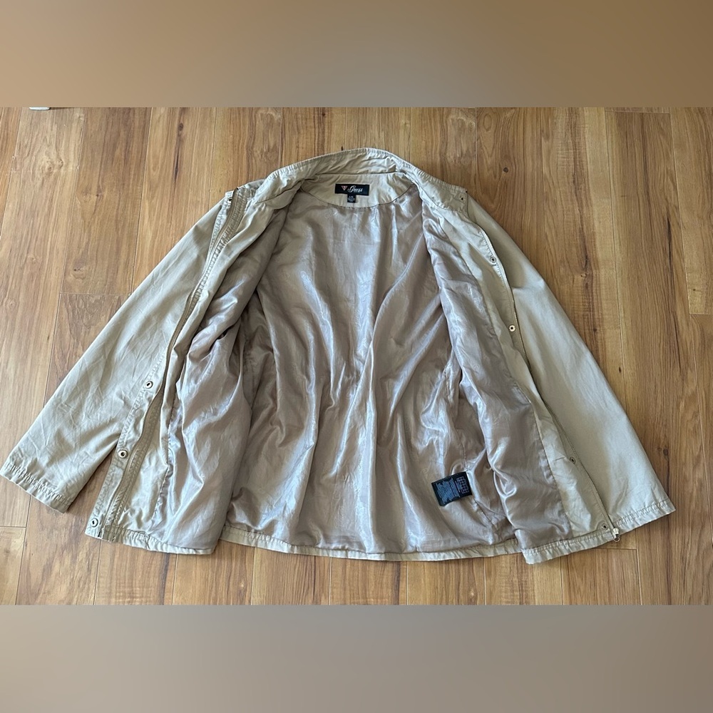 Vintage Guess Beige Utility Style Jacket - Picture 12 of 15